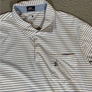 Johnnie-O Striped Polo 2XL